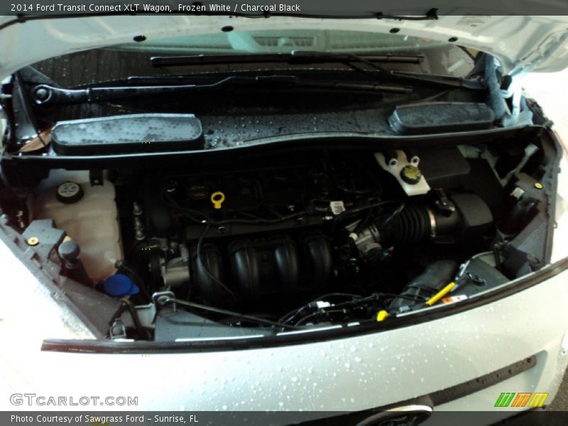 Frozen White / Charcoal Black 2014 Ford Transit Connect XLT Wagon