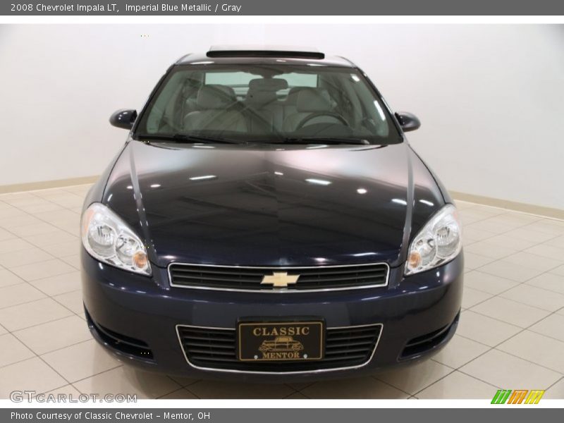 Imperial Blue Metallic / Gray 2008 Chevrolet Impala LT