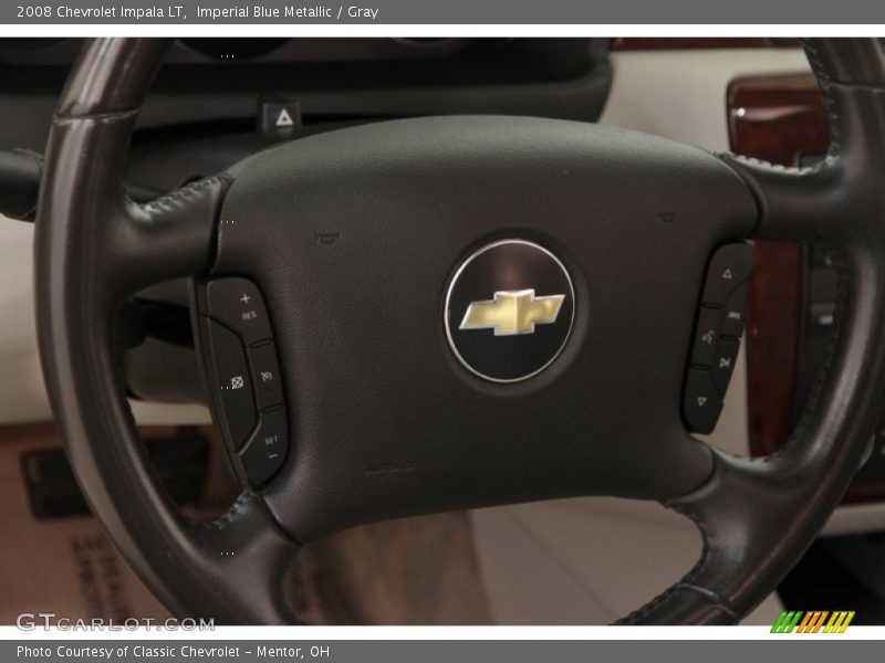 Imperial Blue Metallic / Gray 2008 Chevrolet Impala LT