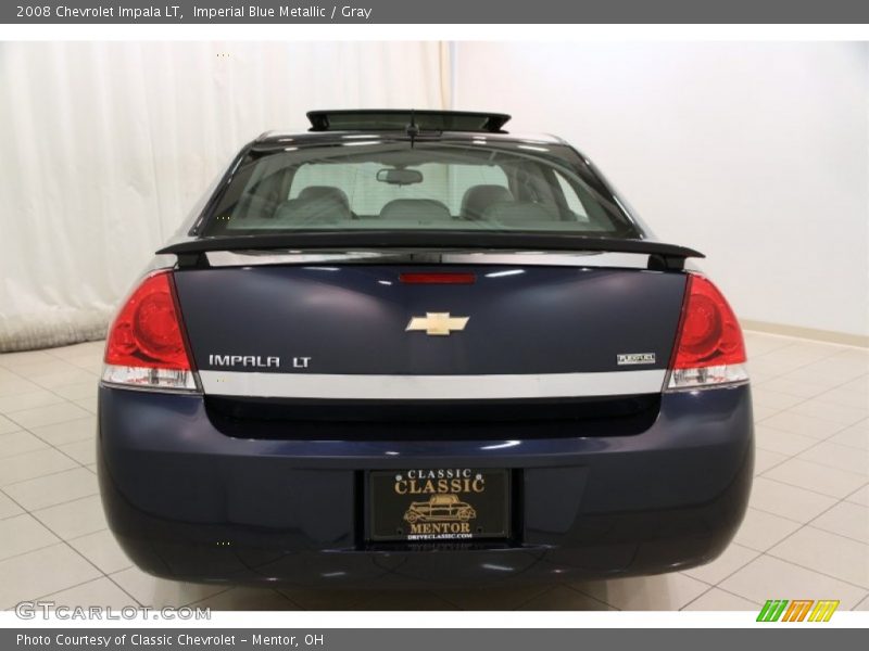 Imperial Blue Metallic / Gray 2008 Chevrolet Impala LT