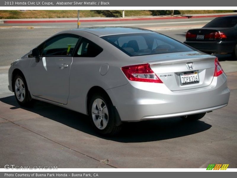 Alabaster Silver Metallic / Black 2013 Honda Civic LX Coupe