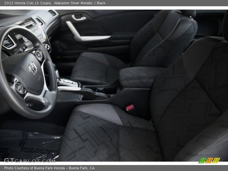 Alabaster Silver Metallic / Black 2013 Honda Civic LX Coupe