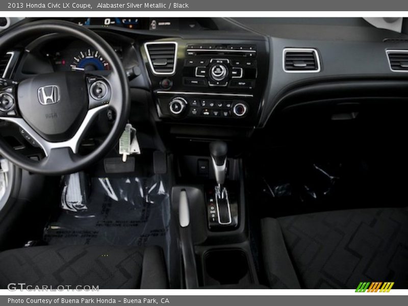 Alabaster Silver Metallic / Black 2013 Honda Civic LX Coupe