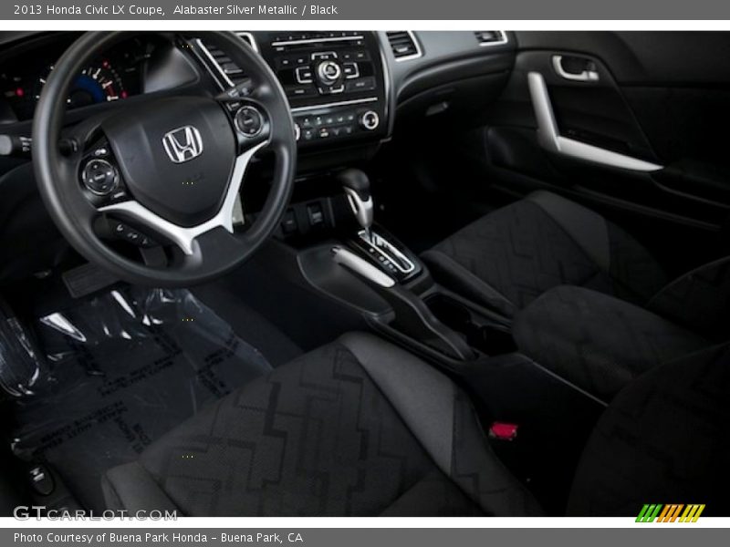 Alabaster Silver Metallic / Black 2013 Honda Civic LX Coupe