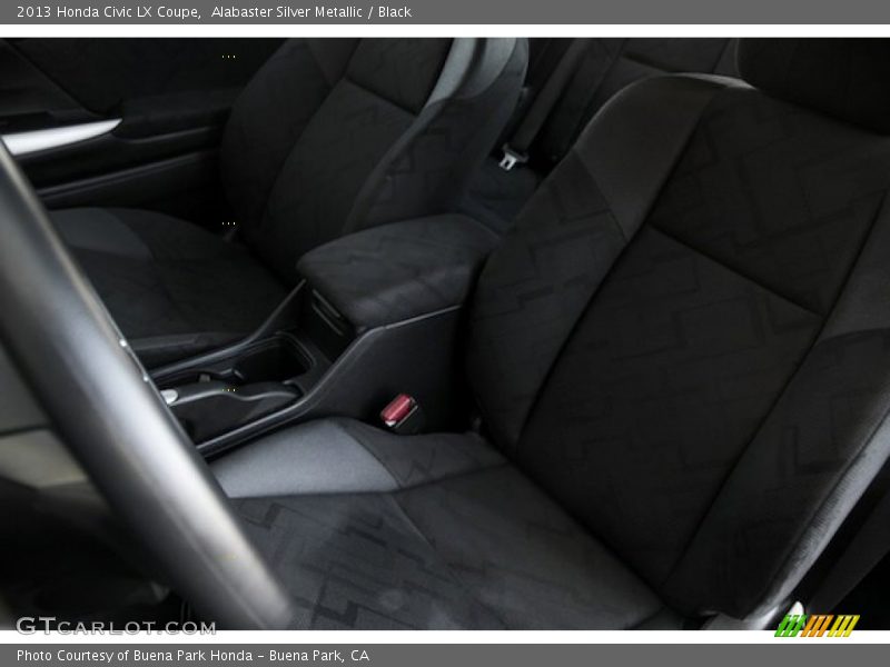 Alabaster Silver Metallic / Black 2013 Honda Civic LX Coupe