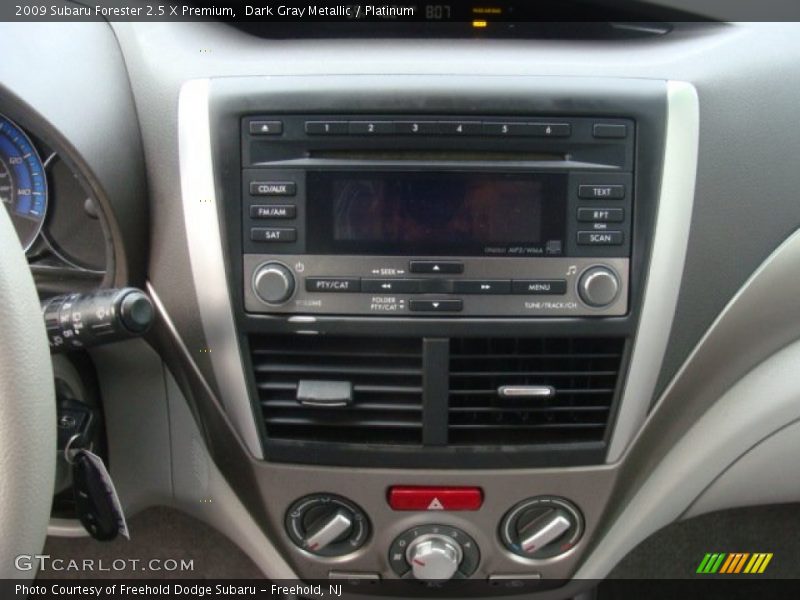 Dark Gray Metallic / Platinum 2009 Subaru Forester 2.5 X Premium