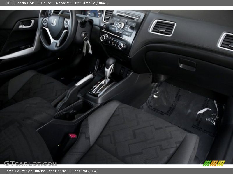 Alabaster Silver Metallic / Black 2013 Honda Civic LX Coupe