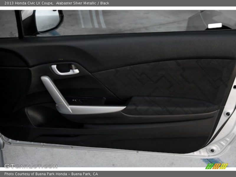 Alabaster Silver Metallic / Black 2013 Honda Civic LX Coupe