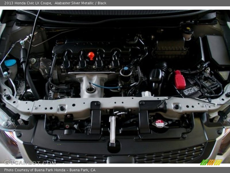 Alabaster Silver Metallic / Black 2013 Honda Civic LX Coupe