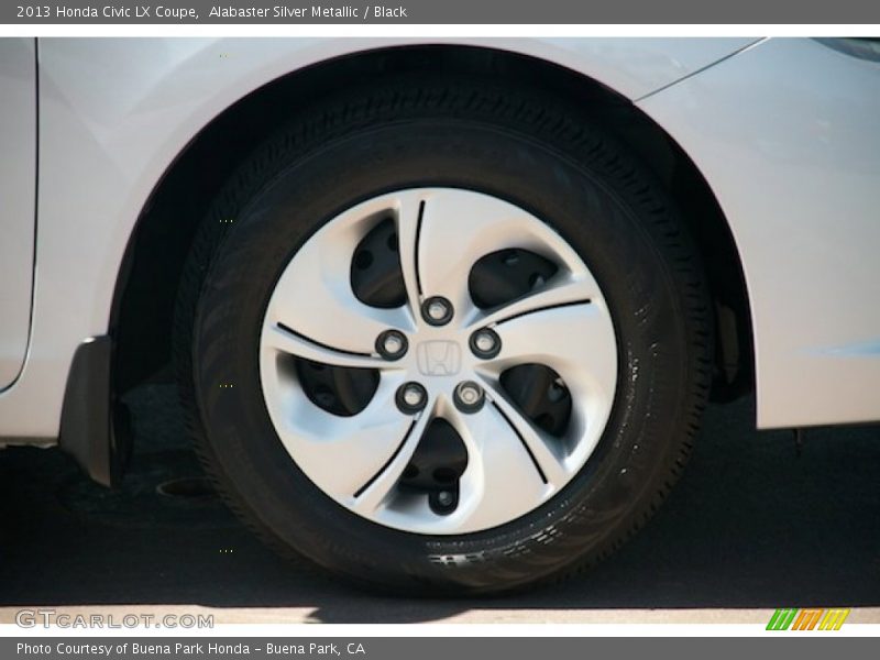 Alabaster Silver Metallic / Black 2013 Honda Civic LX Coupe