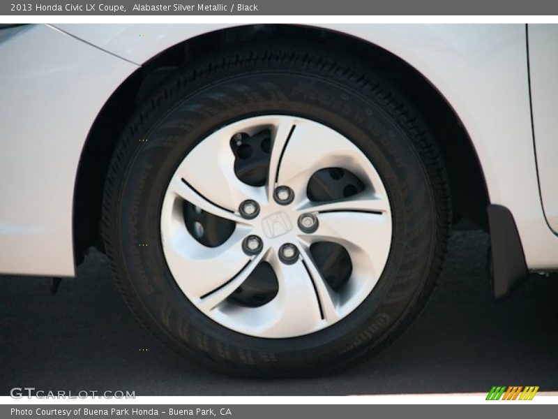 Alabaster Silver Metallic / Black 2013 Honda Civic LX Coupe