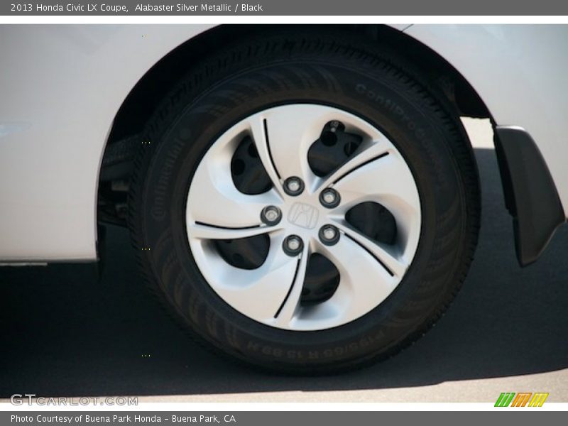 Alabaster Silver Metallic / Black 2013 Honda Civic LX Coupe