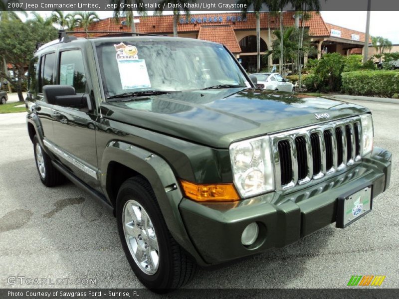 Jeep Green Metallic / Dark Khaki/Light Graystone 2007 Jeep Commander Limited