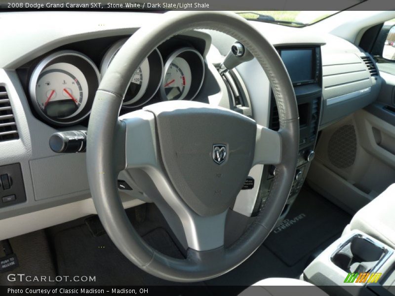 Stone White / Dark Slate/Light Shale 2008 Dodge Grand Caravan SXT