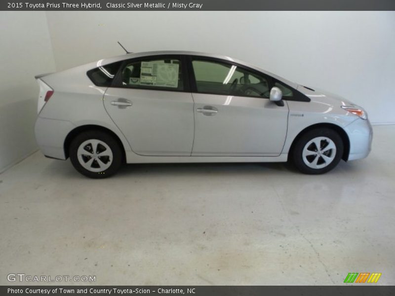 Classic Silver Metallic / Misty Gray 2015 Toyota Prius Three Hybrid