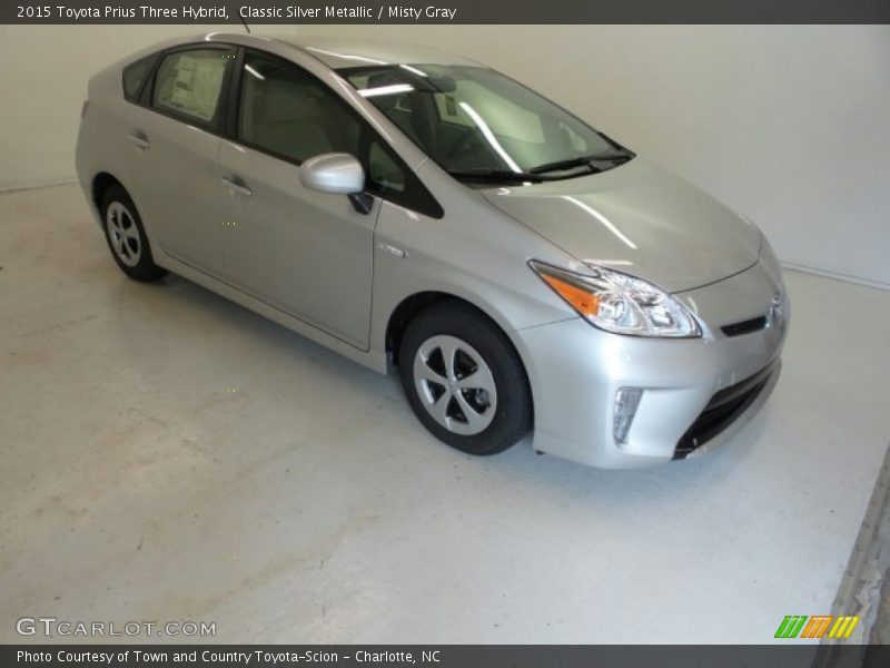 Classic Silver Metallic / Misty Gray 2015 Toyota Prius Three Hybrid
