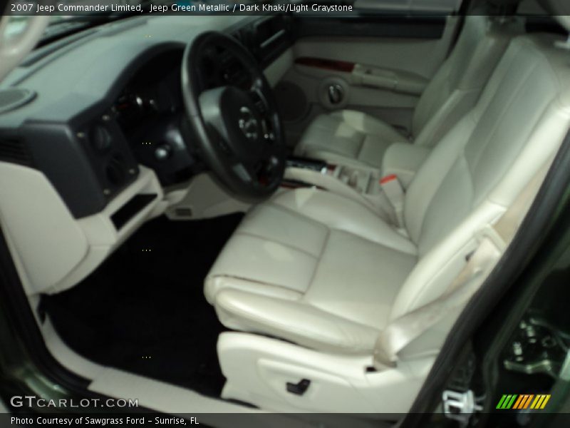 Jeep Green Metallic / Dark Khaki/Light Graystone 2007 Jeep Commander Limited