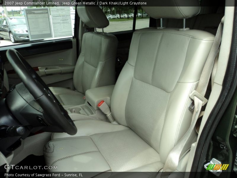 Jeep Green Metallic / Dark Khaki/Light Graystone 2007 Jeep Commander Limited