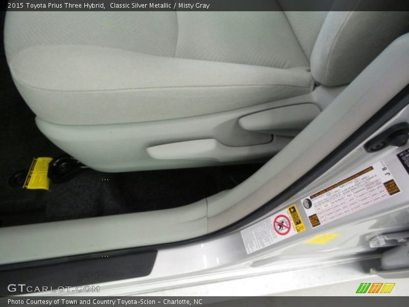 Classic Silver Metallic / Misty Gray 2015 Toyota Prius Three Hybrid