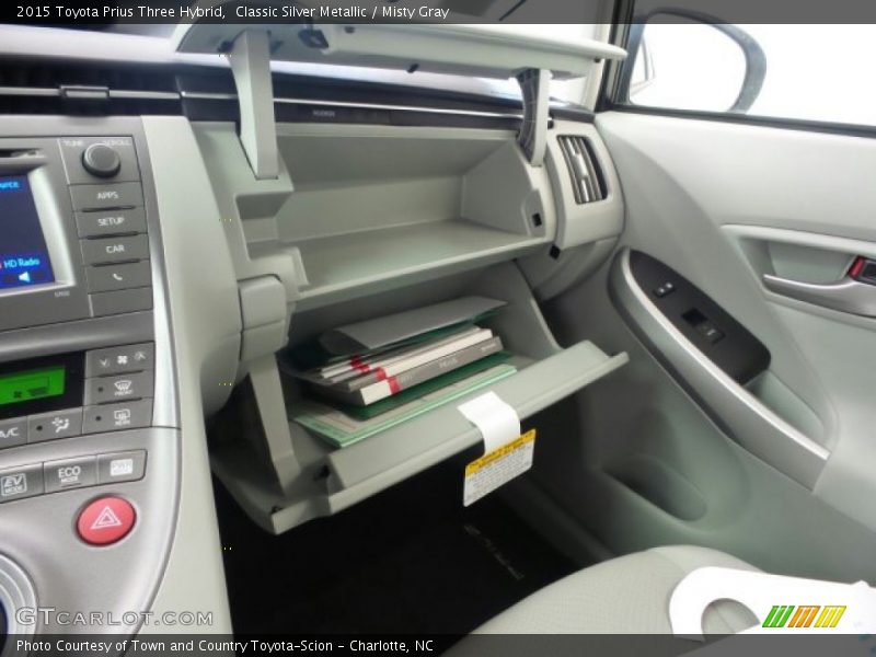 Classic Silver Metallic / Misty Gray 2015 Toyota Prius Three Hybrid