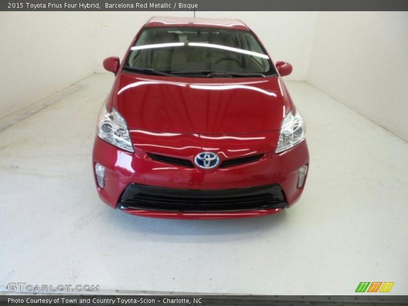 Barcelona Red Metallic / Bisque 2015 Toyota Prius Four Hybrid