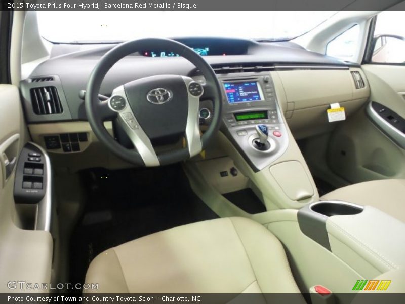  2015 Prius Four Hybrid Bisque Interior