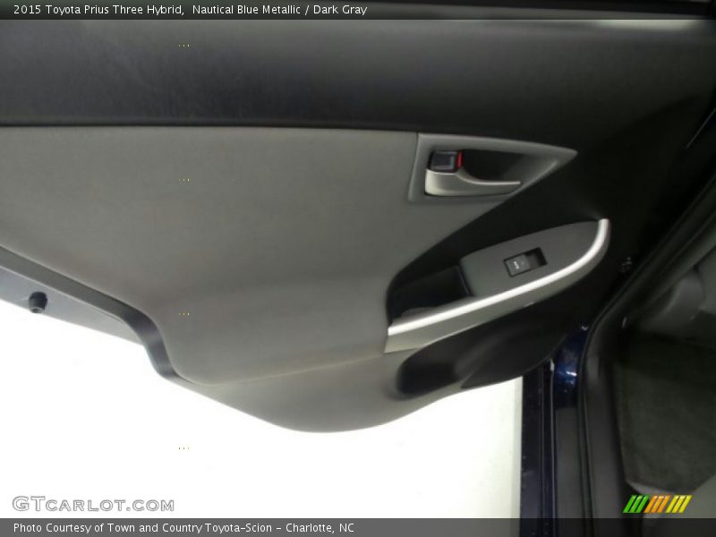 Nautical Blue Metallic / Dark Gray 2015 Toyota Prius Three Hybrid