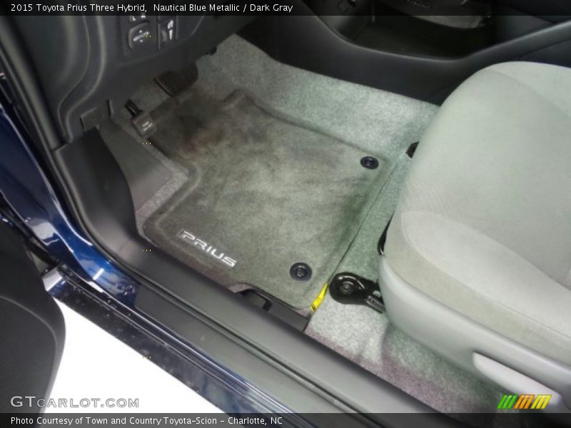 Nautical Blue Metallic / Dark Gray 2015 Toyota Prius Three Hybrid