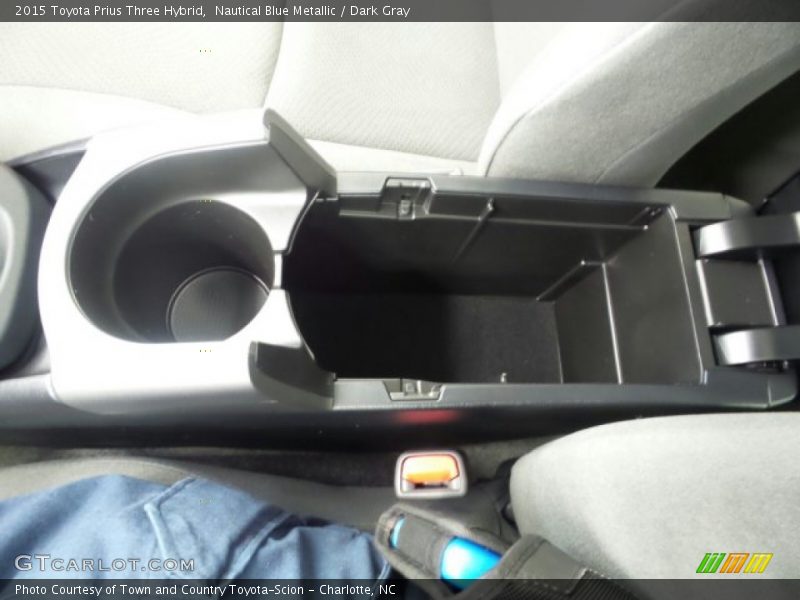 Nautical Blue Metallic / Dark Gray 2015 Toyota Prius Three Hybrid