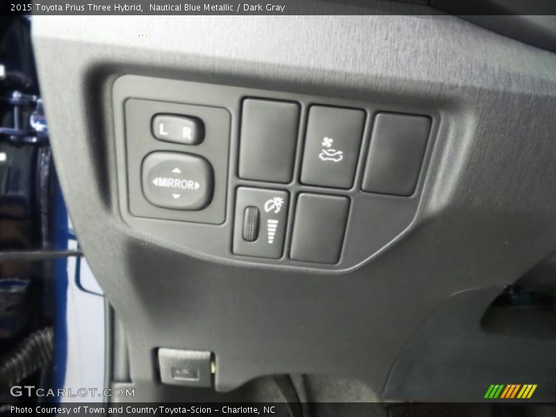 Nautical Blue Metallic / Dark Gray 2015 Toyota Prius Three Hybrid