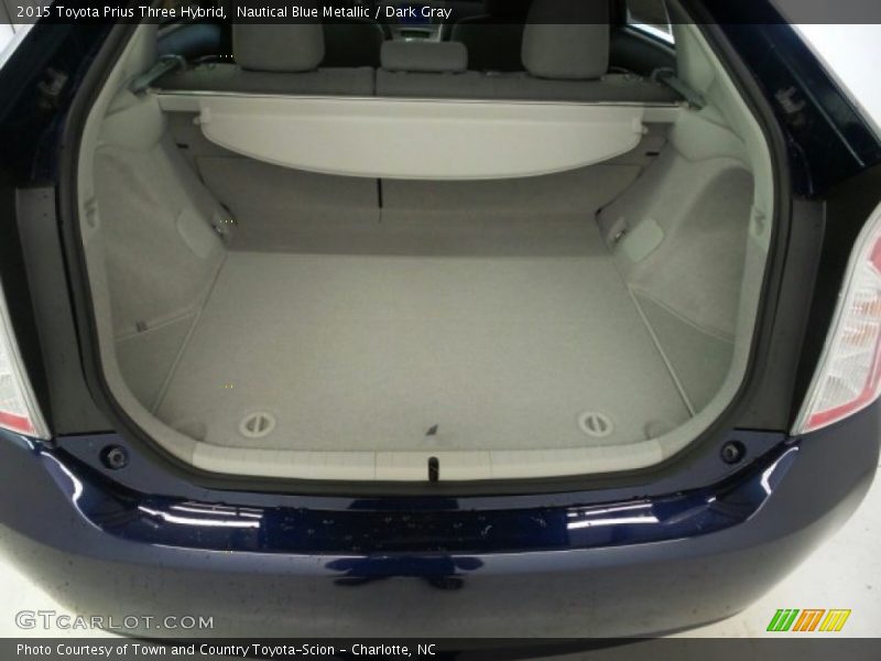 Nautical Blue Metallic / Dark Gray 2015 Toyota Prius Three Hybrid