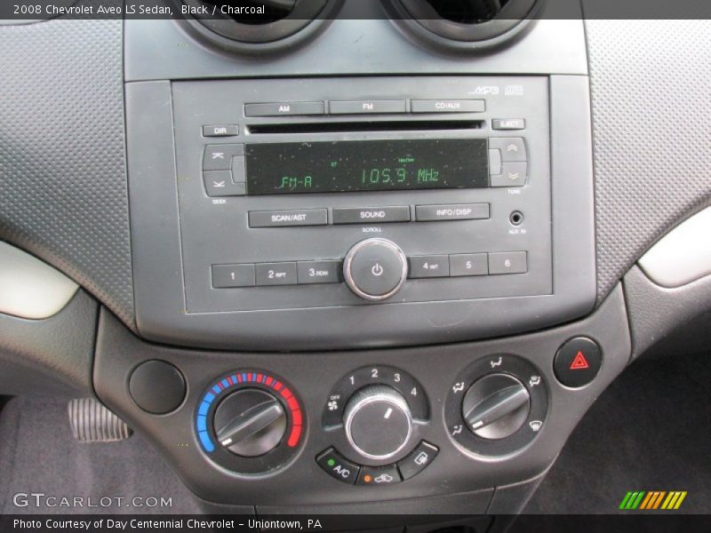 Black / Charcoal 2008 Chevrolet Aveo LS Sedan