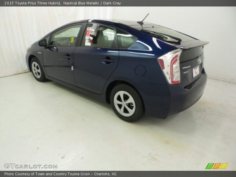 Nautical Blue Metallic / Dark Gray 2015 Toyota Prius Three Hybrid