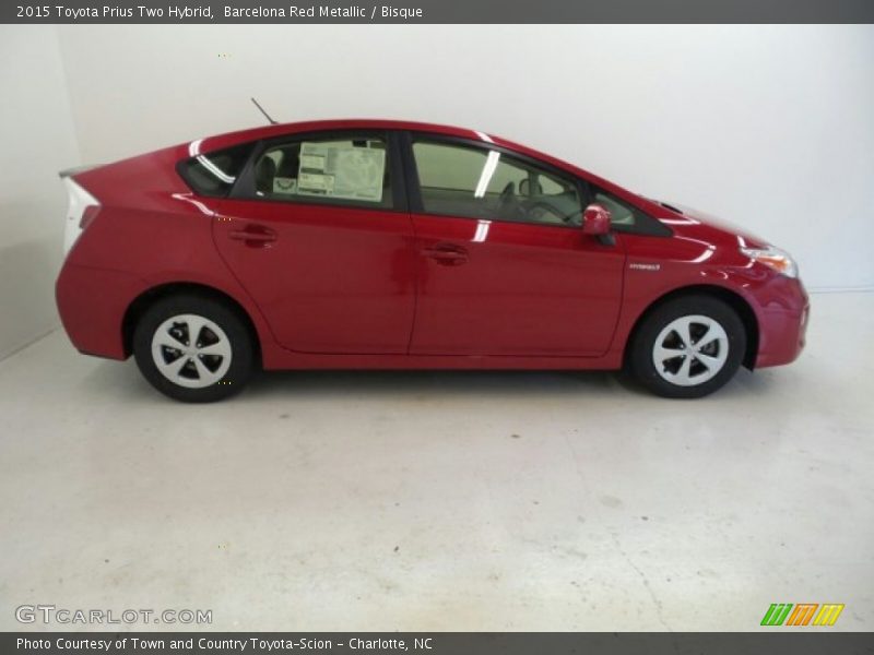 Barcelona Red Metallic / Bisque 2015 Toyota Prius Two Hybrid