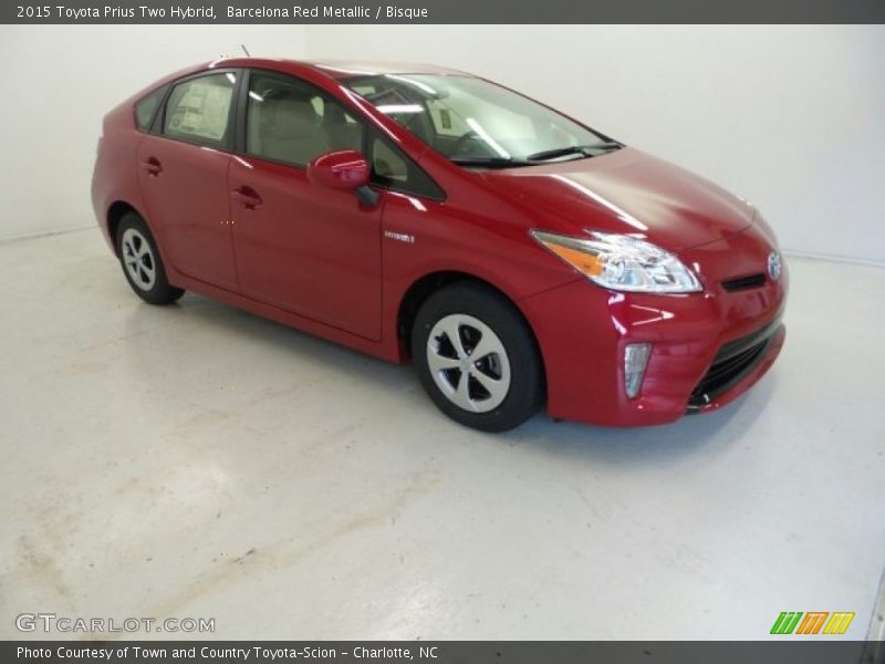 Barcelona Red Metallic / Bisque 2015 Toyota Prius Two Hybrid