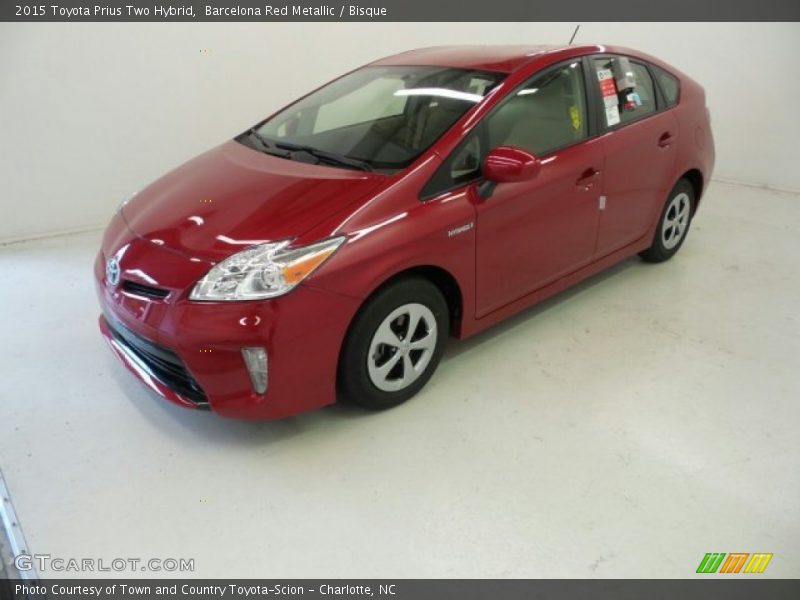 Barcelona Red Metallic / Bisque 2015 Toyota Prius Two Hybrid