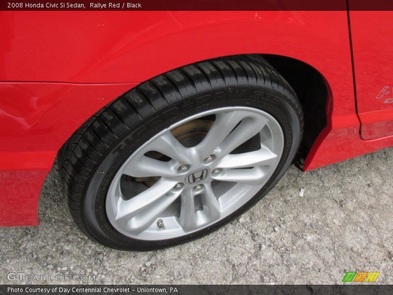 Rallye Red / Black 2008 Honda Civic Si Sedan