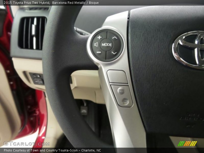 Barcelona Red Metallic / Bisque 2015 Toyota Prius Two Hybrid