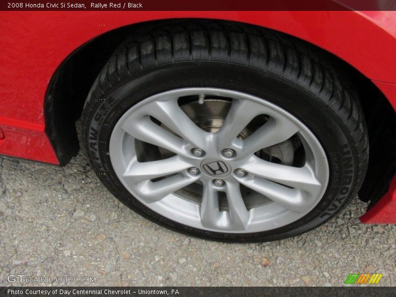 Rallye Red / Black 2008 Honda Civic Si Sedan