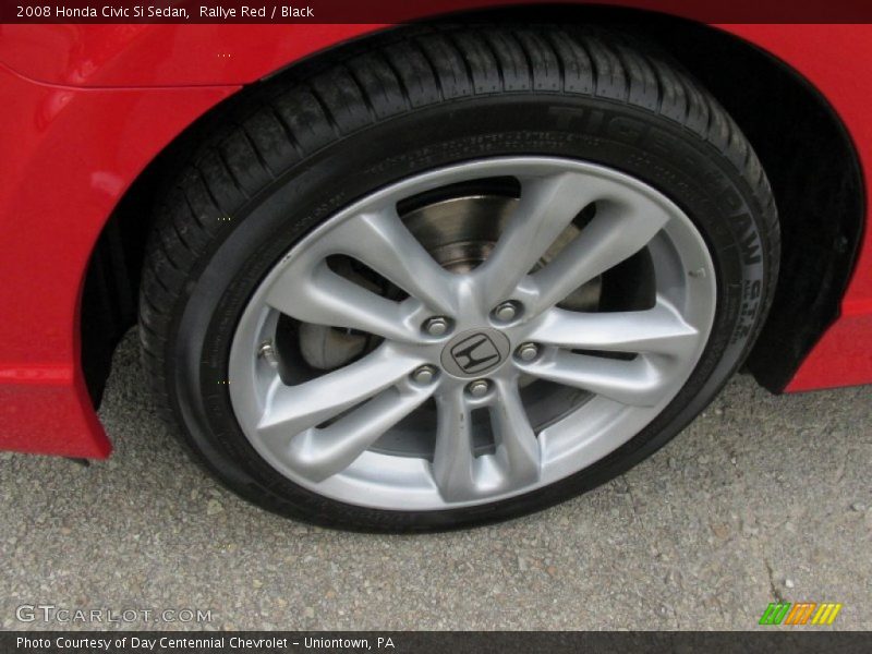 Rallye Red / Black 2008 Honda Civic Si Sedan
