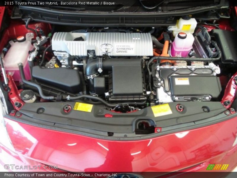 Barcelona Red Metallic / Bisque 2015 Toyota Prius Two Hybrid