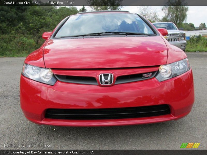 Rallye Red / Black 2008 Honda Civic Si Sedan