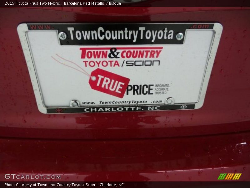 Barcelona Red Metallic / Bisque 2015 Toyota Prius Two Hybrid