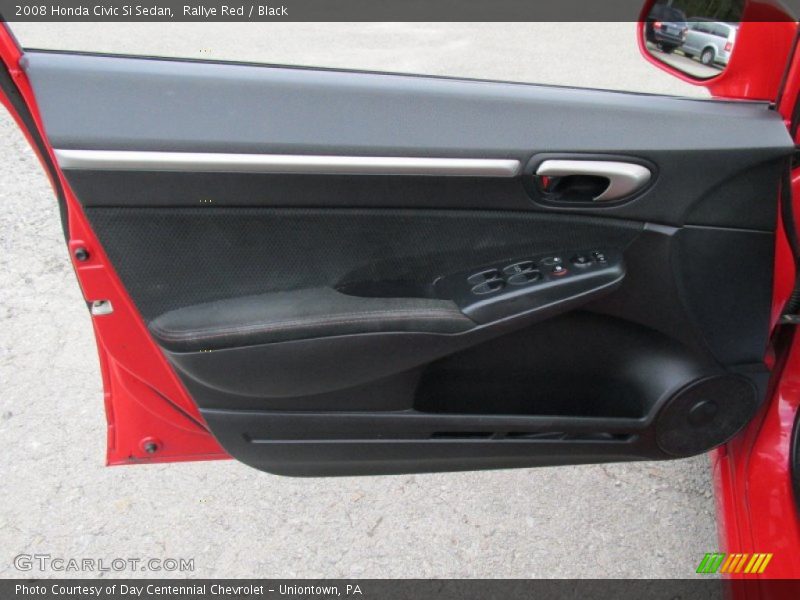 Rallye Red / Black 2008 Honda Civic Si Sedan