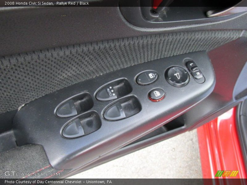 Rallye Red / Black 2008 Honda Civic Si Sedan