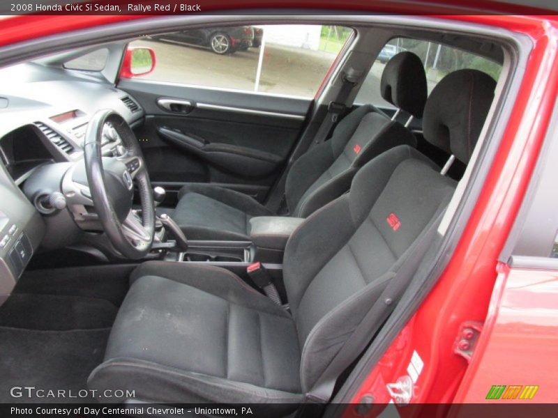 Rallye Red / Black 2008 Honda Civic Si Sedan