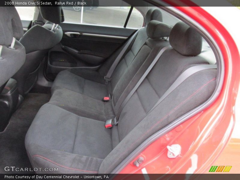 Rallye Red / Black 2008 Honda Civic Si Sedan