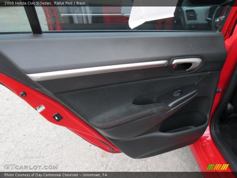 Rallye Red / Black 2008 Honda Civic Si Sedan