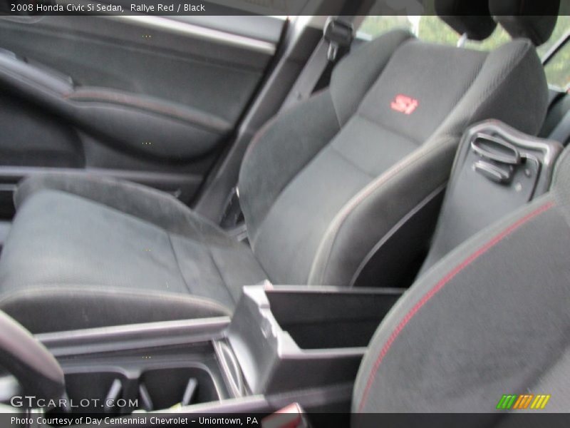 Rallye Red / Black 2008 Honda Civic Si Sedan