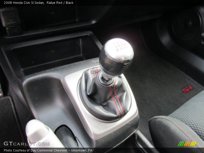 Rallye Red / Black 2008 Honda Civic Si Sedan